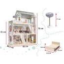 Domek dla lalek drewniany LULILO FLORO boho LED 78cm