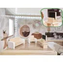 Domek dla lalek drewniany LULILO FLORO boho LED 78cm