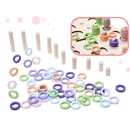 Liczydło drewniane rybki łowienie rybek cyfry kształty