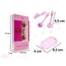 Mebelki dla lalek kuchnia 4 segmenty dźwięki LED 48cm