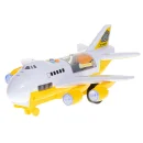 Transporter samolot + 6 aut pojazdy budowlane bok/przód