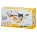 Transporter samolot + 6 aut pojazdy budowlane bok/przód