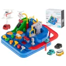 Tor przeszkód interaktywny samochodowy wyścigi parking 4 pojazdy auto autobus radiowóz wóz strażacki helikopter