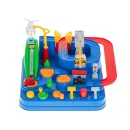 Tor przeszkód interaktywny samochodowy wyścigi parking 4 pojazdy auto autobus radiowóz wóz strażacki helikopter