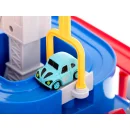 Tor przeszkód interaktywny samochodowy wyścigi parking 4 pojazdy auto autobus radiowóz wóz strażacki helikopter