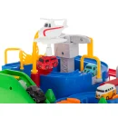 Tor przeszkód interaktywny samochodowy wyścigi parking 4 pojazdy auto autobus radiowóz wóz strażacki helikopter