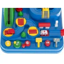 Tor przeszkód interaktywny samochodowy wyścigi parking 4 pojazdy auto radiowóz ambulans helikopter