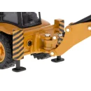 Koparka ładowarka metalowa z ruchomymi łyżkami Die-Cast H-toys 1704 1:50
