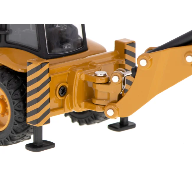 Koparka ładowarka metalowa z ruchomymi łyżkami Die-Cast H-toys 1704 1:50