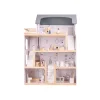 Domek dla lalek drewniany mebelki 80cm