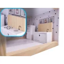 Domek dla lalek drewniany mebelki 80cm