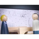 Domek dla lalek drewniany mebelki 80cm