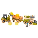 Gospodarstwo rolne farma traktor kombajn maszyny rolnicze zwierzęta zagroda konie + narzędzia wkrętarka