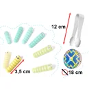 Gra zręcznościowa rodzinna rybki gąsienice łowienie montessori