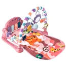 Mata edukacyjna dla niemowląt pianinko grzechotki różowe