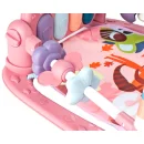 Mata edukacyjna dla niemowląt pianinko grzechotki różowe