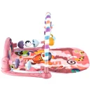 Mata edukacyjna dla niemowląt pianinko grzechotki różowe