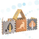 Mata edukacyjna piankowa puzzle kojec brązowa 143 x 143 cm 36 elementów