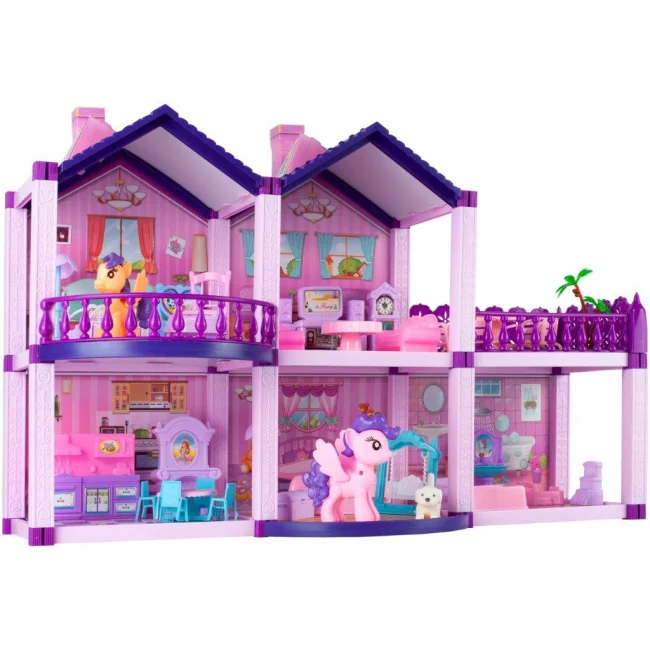 Domek dla lalek i kucyków Villa z konikami 38,5cm