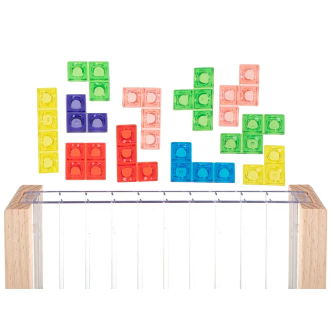 Gra logiczna układanka tetris stojący