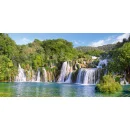 Puzzle układanka 4000 elementów Wodospady Krka Chorwacja 139 x 68 cm CASTORLAND