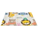 Mata edukacyjna piankowa dwustronna składana zwierzęta ulica 180 x 200 cm