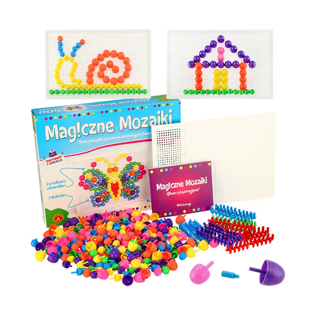 ALEXANDER Magiczne Mozaiki wpinanie guzików 600el. 5+