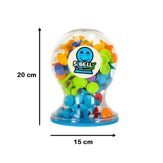 Klocki konstrukcyjne silikonowe przyssawki 50 elementów