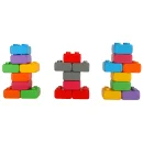 Klocki cegły konstrukcyjne polskie kolorowe junior 60 elementów MARIOINEX