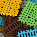 Klocki konstrukcyjne polskie mini wafle farmer blister 185 elementów MARIOINEX