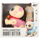 Kot kotek interaktywny zdalnie sterowany na pilota RC robot skacze różowy