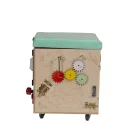 Pufa ze schowkiem dla dzieci kostka manipulacyjna