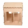 Domek ogrodowy drewniany stolik tablica kredowa 86 x 137 x 105 cm