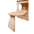 Domek ogrodowy drewniany stolik tablica kredowa 86 x 137 x 105 cm