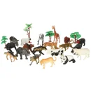 Figurki zwierzęta zoo zestaw do zabawy 59 el.