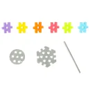 Klocki konstrukcyjne kreatywne wafle zestaw 200 szt. MELI