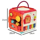 Kostka edukacyjna interaktywna pianinko robaczki 6w1 Bibi-inn