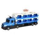 TIR Laweta samochód transporter pojazd składany XXL 10 aut niebieski