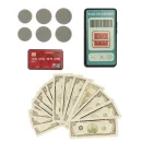 Kasa fiskalna dla dzieci supermarket sklep skaner kalkulator koszyk z akcesoriami 36 el.