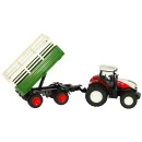 Traktor RC zdalnie sterowany ciągnik rolniczy z przyczepą pilot farma prezent 2,4G 3,7V 500mAh