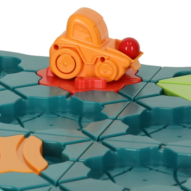 Gra logiczna planszowa labirynt tor przeszkód 56 el.