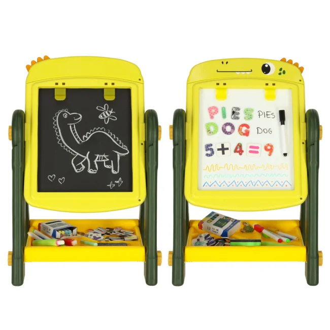 Tablica magnetyczna suchościeralna kreatywna dwustronna dinozaur