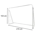 Bramka piłkarska do piłki nożnej dla dzieci treningowa 2w1 + mata celności 215 x 153 x 76 cm