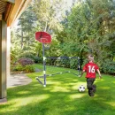 Bramka piłkarska do piłki nożnej tablica do koszykówki gry w kosza gra 2w1 2 piłki pompka