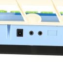 Keyboard dla dzieci pianinko interaktywne organki 37 klawiszy mikrofon statyw niebieski