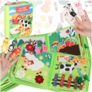 Książeczka sensoryczna edukacyjna manipulacyjna farma