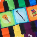 Mata do tańczenia dla dzieci interaktywna muzyczna 8 instrumentów 10 melodii