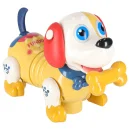 Pies piesek interaktywny z kością robot reaguje na dotyk