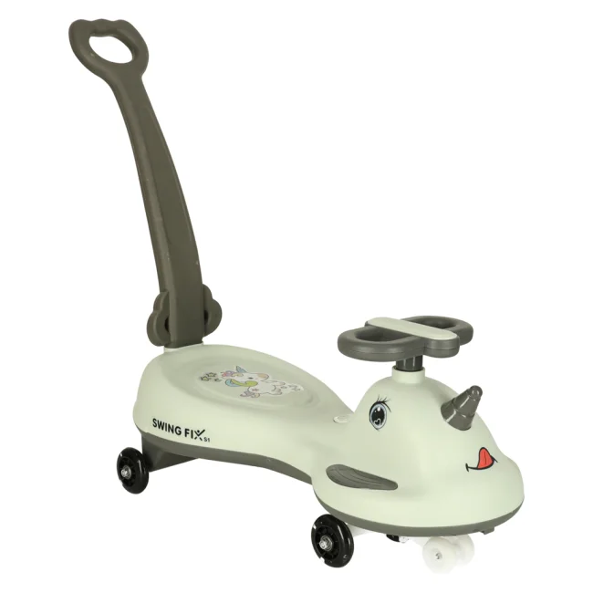 Jeździk grawitacyjny LED Swing FIX S1 skuter z rączką szary max 65kg