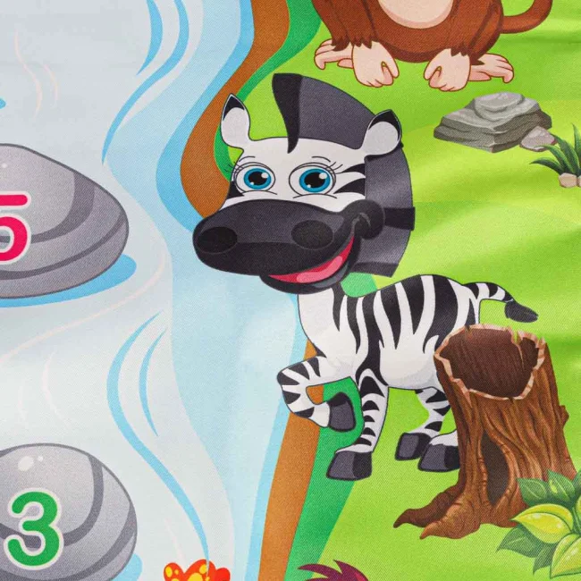 Mata interaktywna grająca muzyczna edukacyjna zwierzątka